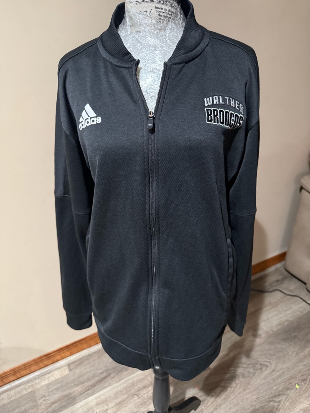 adidas Black Walther Broncos Women's Track Jacket